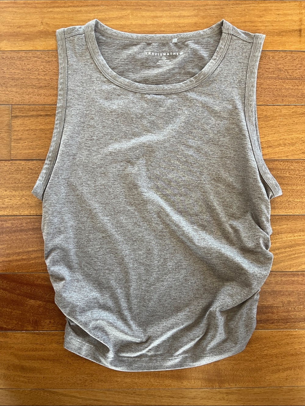 Travis Mathew Heather Heather Brown Sleeveless Tank Top XS